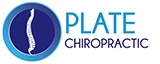 Plate Chiropractic scrolling row logo.